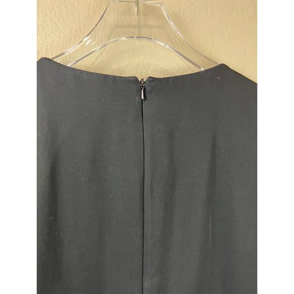Reiss Sheath Dress‎ Pleated Front Black Pockets 6 Career Work Funeral - Picture 10 of 16